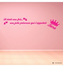 Sticker il était une fois... une jolie princesse