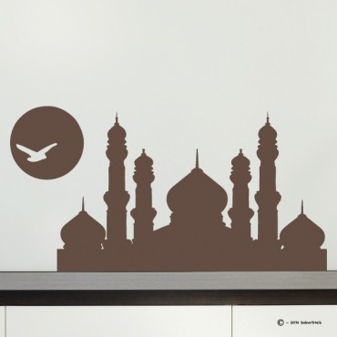 Sticker mosquée soleil