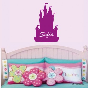 Sticker château princesse