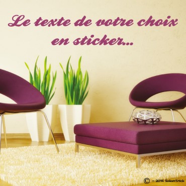 Sticker texte personnalisé