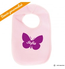 Bavoir personnalisable Papillon