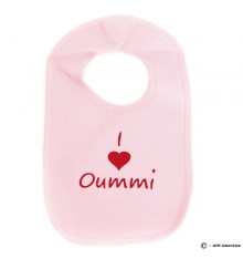 Bavoir personnalisé I love Oummi