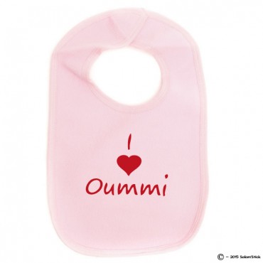 Bavoir personnalisé I love Oummi