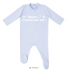 Pyjama bio personnalisable Dormir c'est pas pour moi