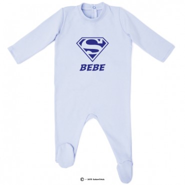 Pyjama bio personnalisable Super bébé Pyjama bio personnalisable Super bébé