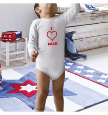 Body personnalisé I love Milk