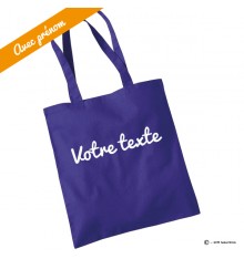 Tote bag texte personnalisé