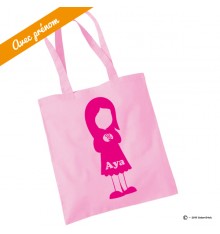 Tote bag petite fille personnalisé