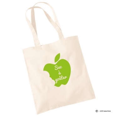 Tote bag sac à goûter pomme