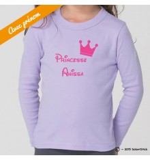 Tee-Shirt personnalisé princesse