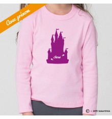 Tee-Shirt personnalisé château de princesse