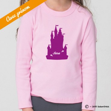 Tee-Shirt personnalisé château de princesse