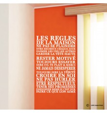 Sticker Les règles de la maison