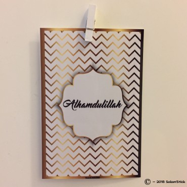 Carte chevron Al Hamdulillah