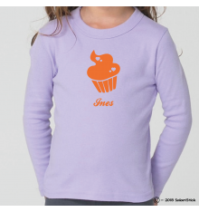 Tee-Shirt personnalisé prénom cupcake