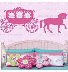 Sticker carrosse de princesse