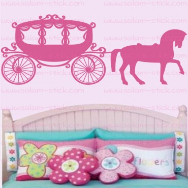 Sticker carrosse de princesse