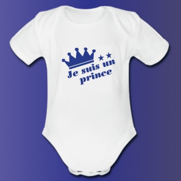 Body de bébé couronne violet personnalisé