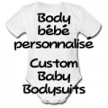 Body bébé personnalisé : accessoires-bebe par stick4fun